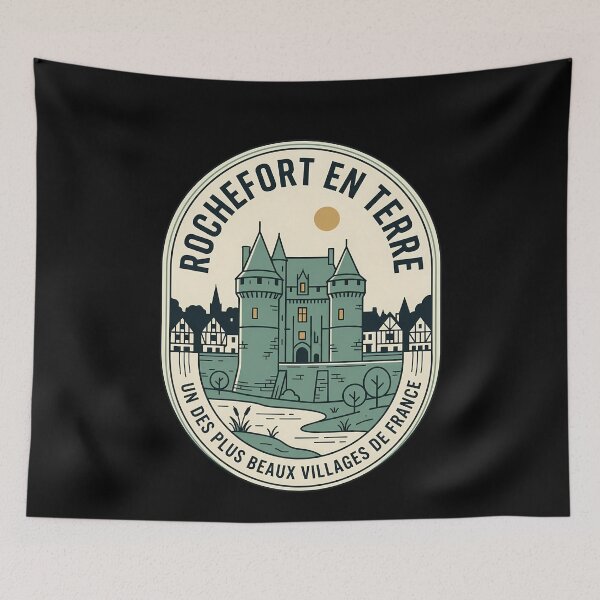 Item preview, Rochefort En Terre France Vintage Travel Emblem designed and sold by k3rstman1.