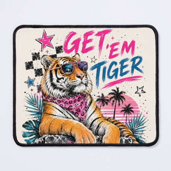 Item preview, Get' Em Tiger Retro Sunset designed and sold by legendaryskins.