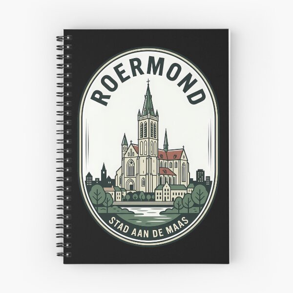 Item preview, Roermond Netherlands Vintage Travel Emblem Cathedral designed and sold by k3rstman1.
