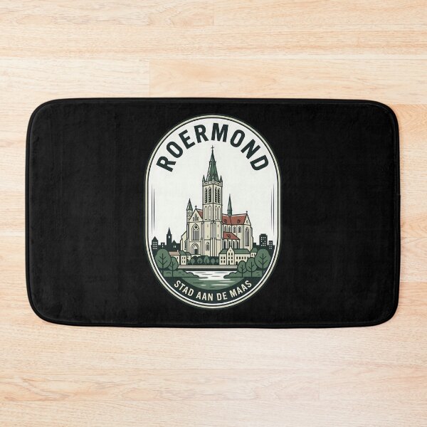 Item preview, Roermond Netherlands Vintage Travel Emblem Cathedral designed and sold by k3rstman1.