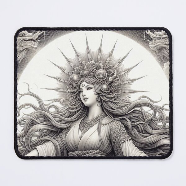 Item preview, Celestial Japanese Goddess Framed by Twin Dragons. designed and sold by NithskeBR.