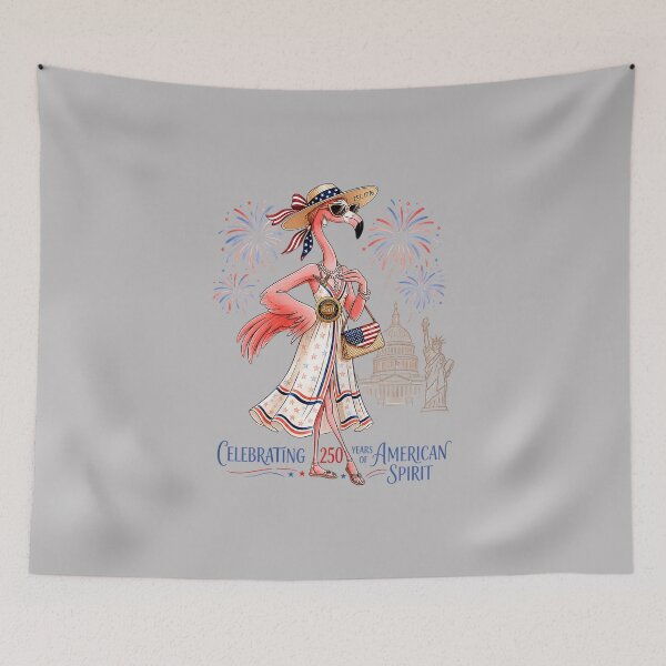 Item preview, Patriotic Flamingo 250 Years American Spirit designed and sold by FrankIsabel.