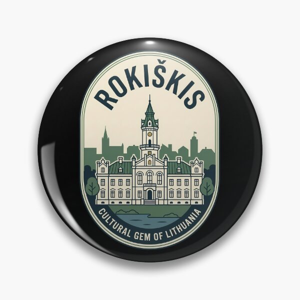 Item preview, Rokiskis Manor Lithuania Vintage Travel Emblem designed and sold by k3rstman1.