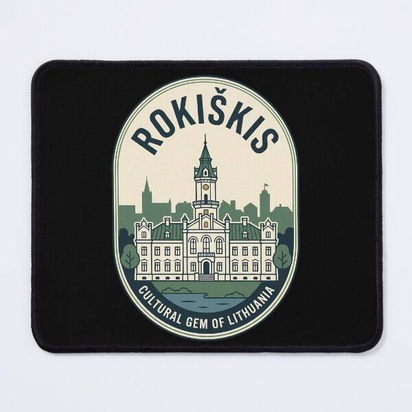 Item preview, Rokiskis Manor Lithuania Vintage Travel Emblem designed and sold by k3rstman1.