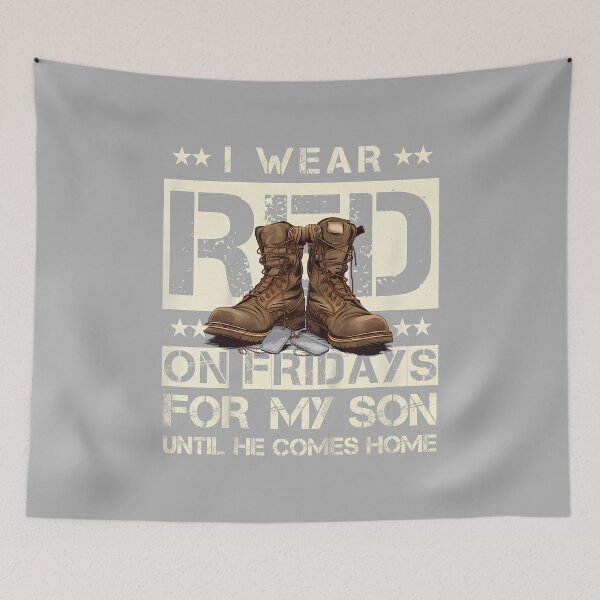 Item preview, I Wear Red On Fridays for My Son Until He Comes Home Mom Dad designed and sold by ArleneRowe.