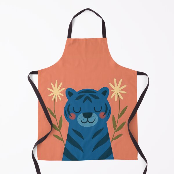 Item preview, Cute Blue Tiger Coral Floral Illustration designed and sold by daldadesign.
