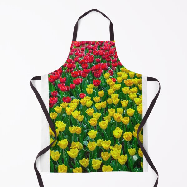 Item preview, Red and Yellow Tulip Field After Rain designed and sold by Jomsunshine.