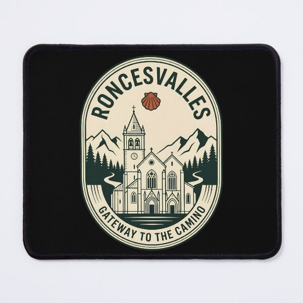Item preview, Roncesvalles Gateway to the Camino Vintage Travel Emblem designed and sold by k3rstman1.
