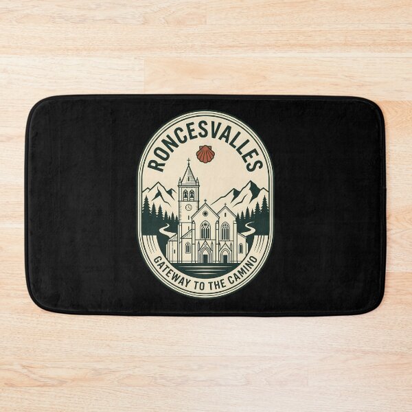 Item preview, Roncesvalles Gateway to the Camino Vintage Travel Emblem designed and sold by k3rstman1.
