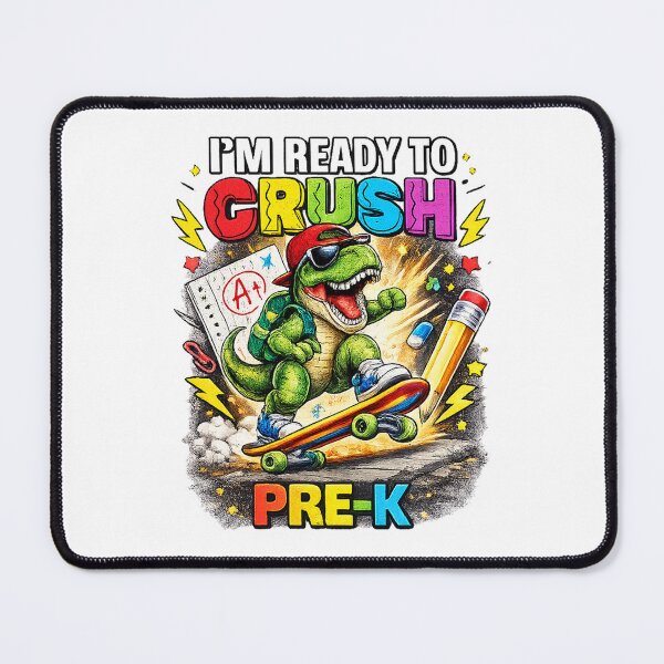 Item preview, I'm Ready to Crush Pre-K Dinosaur Back to School designed and sold by QuiteOrbit.