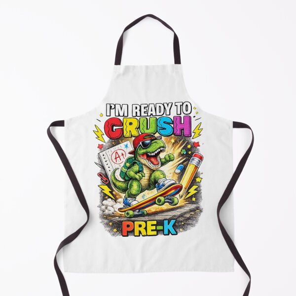 Item preview, I'm Ready to Crush Pre-K Dinosaur Back to School designed and sold by QuiteOrbit.