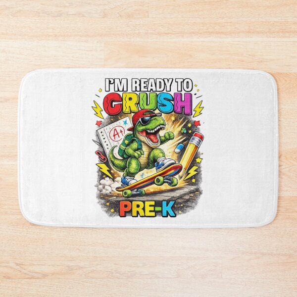 Item preview, I'm Ready to Crush Pre-K Dinosaur Back to School designed and sold by QuiteOrbit.
