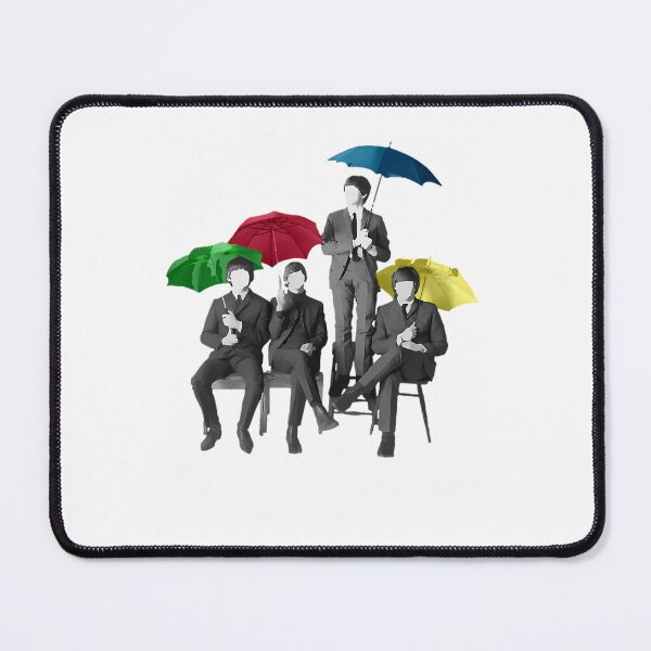 Item preview, Four Musicians Sitting and Standing with Colorful Umbrellas Minimalist designed and sold by Aviator-store.