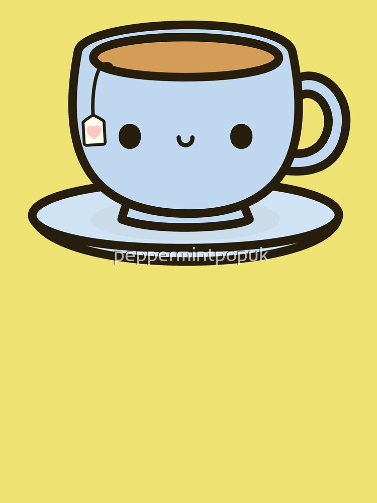 Cute cup of tea Art Print by peppermintpopuk