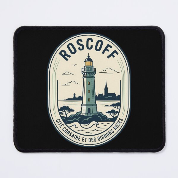 Item preview, Roscoff France Lighthouse Vintage Travel Emblem designed and sold by k3rstman1.