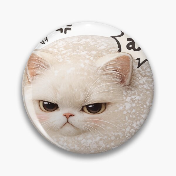 Item preview, Grumpy Mochi Cat | Cute Realistic Round Cat Design designed and sold by ArtPrintPov.
