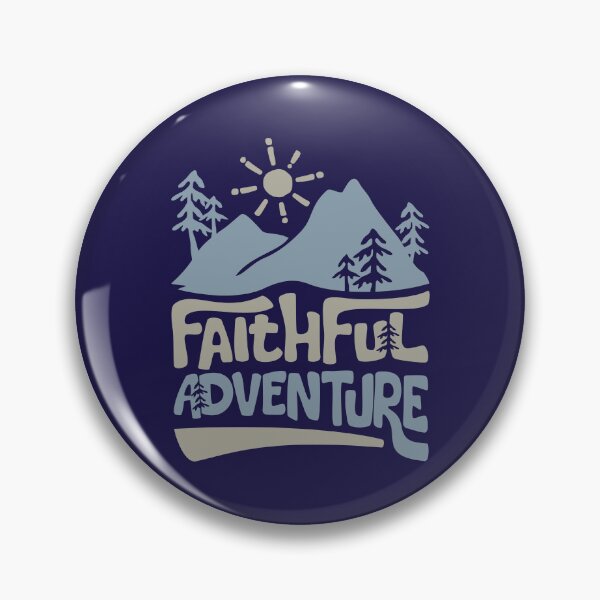 Item preview, Faithful Adventure Mountain Nature Christian Outdoor Inspirational Design designed and sold by KlitosClan.
