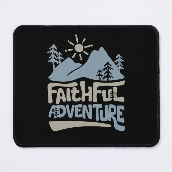 Item preview, Faithful Adventure Mountain Nature Christian Outdoor Inspirational Design designed and sold by KlitosClan.