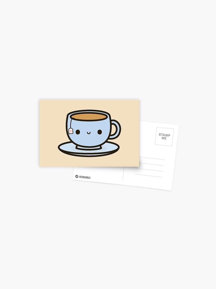 Cute cup of tea Art Print by peppermintpopuk