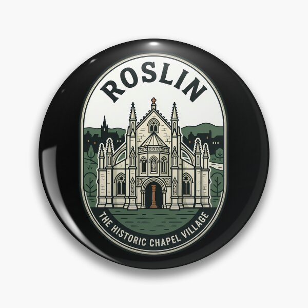 Item preview, Roslin Scotland Rosslyn Chapel Vintage Travel Emblem designed and sold by k3rstman1.