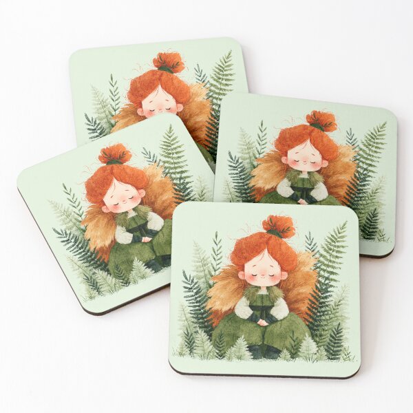 Item preview, Cute Baby Huldra Scandinavian Folklore Wall Art designed and sold by Artmugic.
