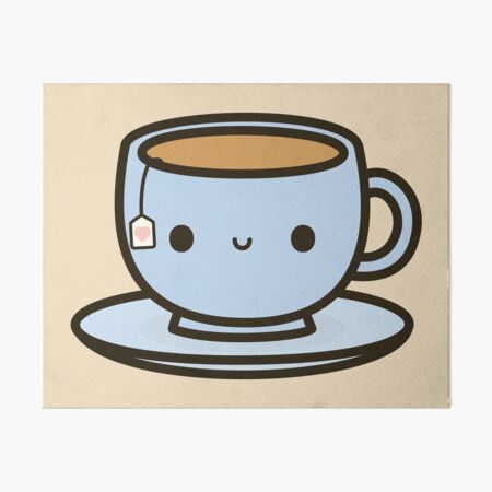 Cute cup of tea Art Print by peppermintpopuk