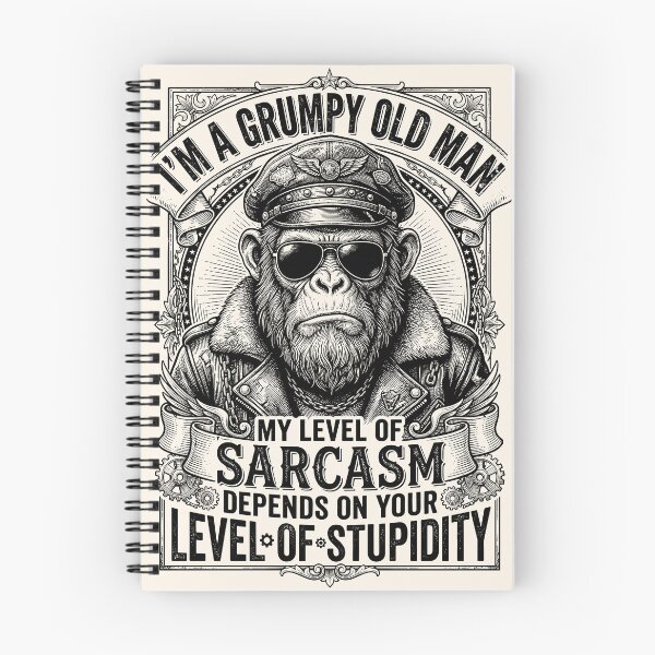 Item preview, I'm A Grumpy Old Man, My Level Of Sarcasm Depends On Your Level  Of Stupidity designed and sold by legendaryskins.