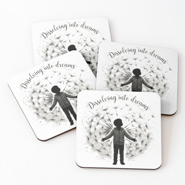 Item preview, Dissolving into Dreams – Surreal Dandelion Child Silhouette Ink Art designed and sold by Nakrisa.