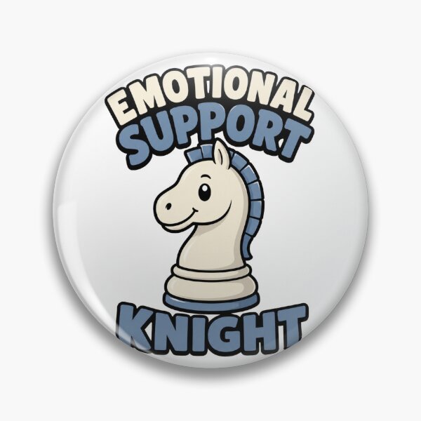 Item preview, Emotional Support Knight Chess Design designed and sold by HumorCulturePop.