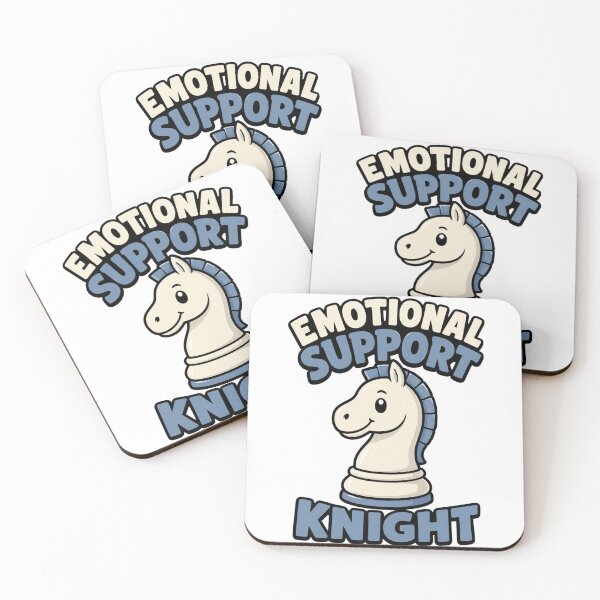 Item preview, Emotional Support Knight Chess Design designed and sold by HumorCulturePop.