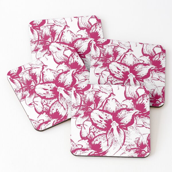 Item preview, Pattern with flowers of amaryllis designed and sold by Shoshina.