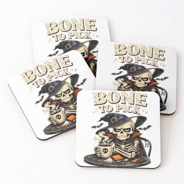 Item preview, Bone to Pick – Funny Skeleton Coffee Halloween Design designed and sold by Shadowframe Studios.