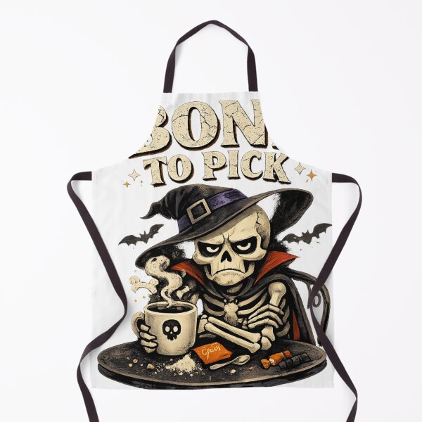 Item preview, Bone to Pick – Funny Skeleton Coffee Halloween Design designed and sold by Shadowframe Studios.