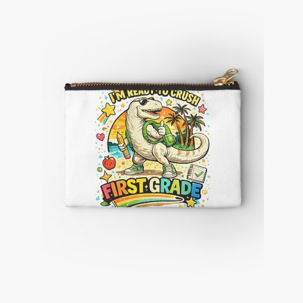Item preview, Cute Dinosaur First Grade Back To School Rainbow Teacher designed and sold by QuiteOrbit.