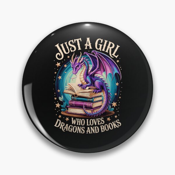 Item preview, Just A Girl Who Loves Dragons And Books Dragon Lover Bookworm Fantasy Reader designed and sold by MOnnroyu.