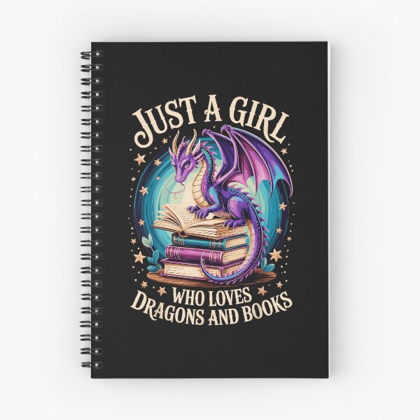 Item preview, Just A Girl Who Loves Dragons And Books Dragon Lover Bookworm Fantasy Reader designed and sold by MOnnroyu.