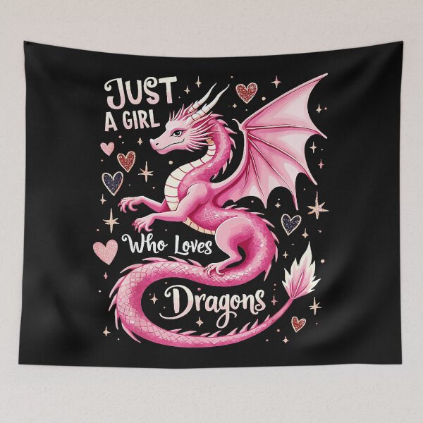 Item preview, Just A Girl Who Loves Dragons Fantasy Lover Mythical Creature Fan designed and sold by MOnnroyu.