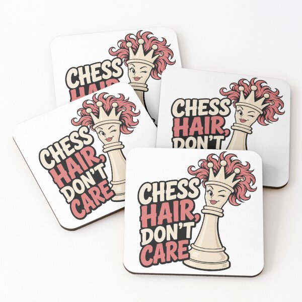 Item preview, Chess Hair Don’t Care Funny Queen Design designed and sold by HumorCulturePop.