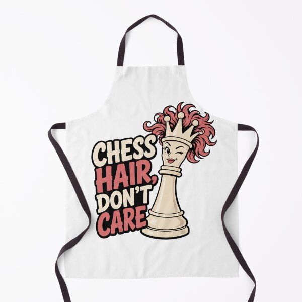 Item preview, Chess Hair Don’t Care Funny Queen Design designed and sold by HumorCulturePop.