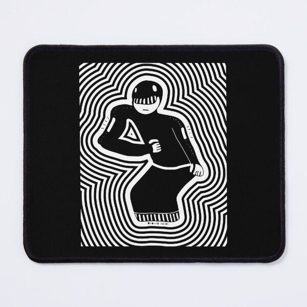 Item preview, Abstract Black and White Optical Illusion Character designed and sold by Aviator-store.