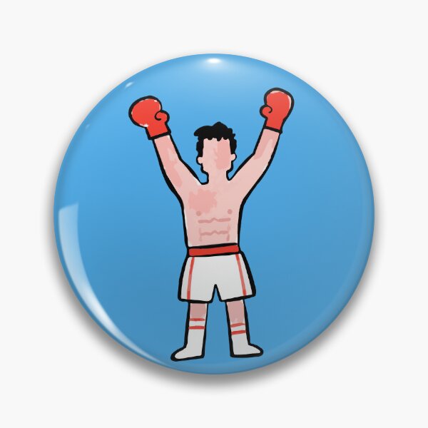 Item preview, Badly Drawn Rocky Victory Pose | Famous Boxer Athlete designed and sold by pixiedustpaint.