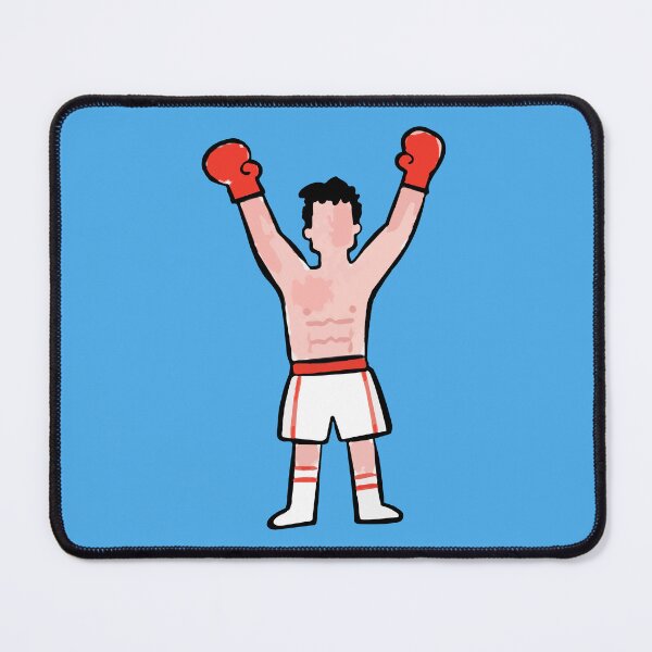 Item preview, Badly Drawn Rocky Victory Pose | Famous Boxer Athlete designed and sold by pixiedustpaint.