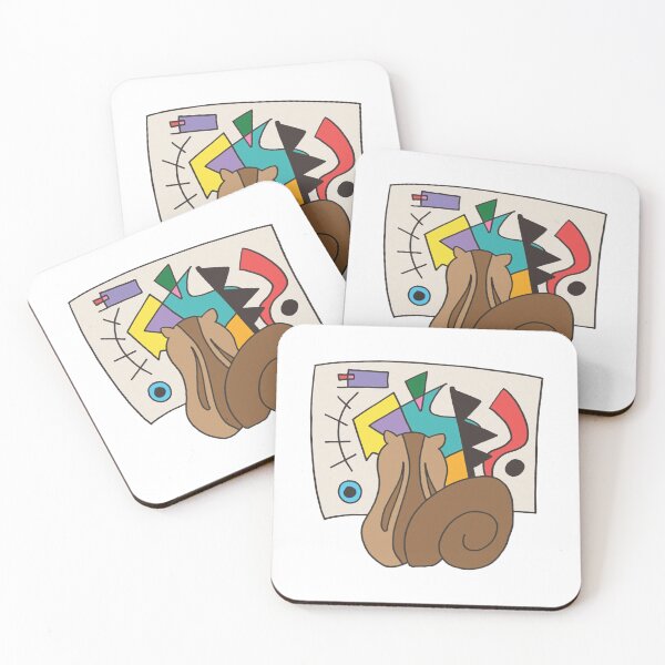 Item preview, Look Kandinsky Abstract Geometric Fine Art Illustration designed and sold by Jessartsao.