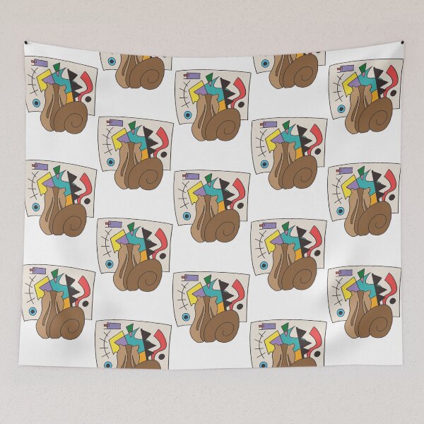 Item preview, Look Kandinsky Abstract Geometric Fine Art Illustration designed and sold by Jessartsao.
