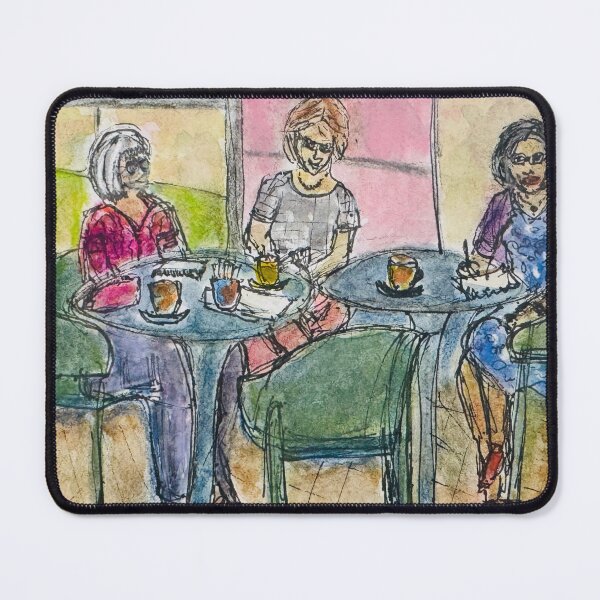 Item preview, Women Friends Enjoying Coffee designed and sold by Jasbindar Singh.