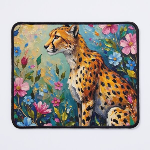 Item preview, Majestic Cheetah in Bloom designed and sold by AprilFieldsDesigns.