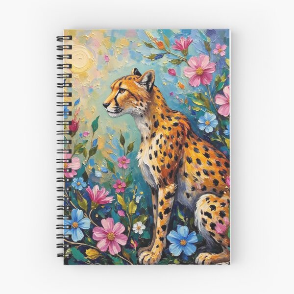 Item preview, Majestic Cheetah in Bloom designed and sold by AprilFieldsDesigns.