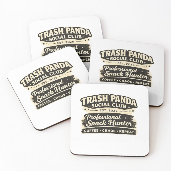 Item preview, Trash Panda Social Club Professional Snack Hunter Vintage Typography T-Shirt designed and sold by Artbysarmina.