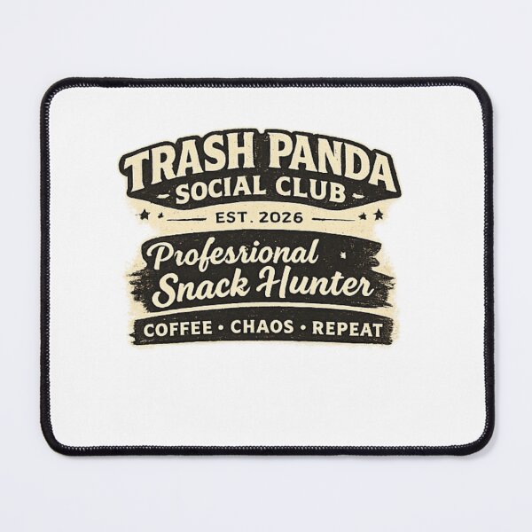 Item preview, Trash Panda Social Club Professional Snack Hunter Vintage Typography T-Shirt designed and sold by Artbysarmina.