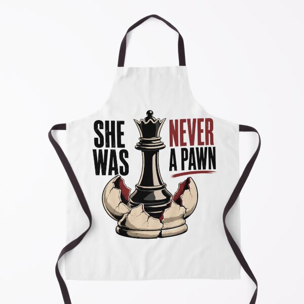 Item preview, She Was Never a Pawn – Feminist Chess Queen Design designed and sold by HumorCulturePop.